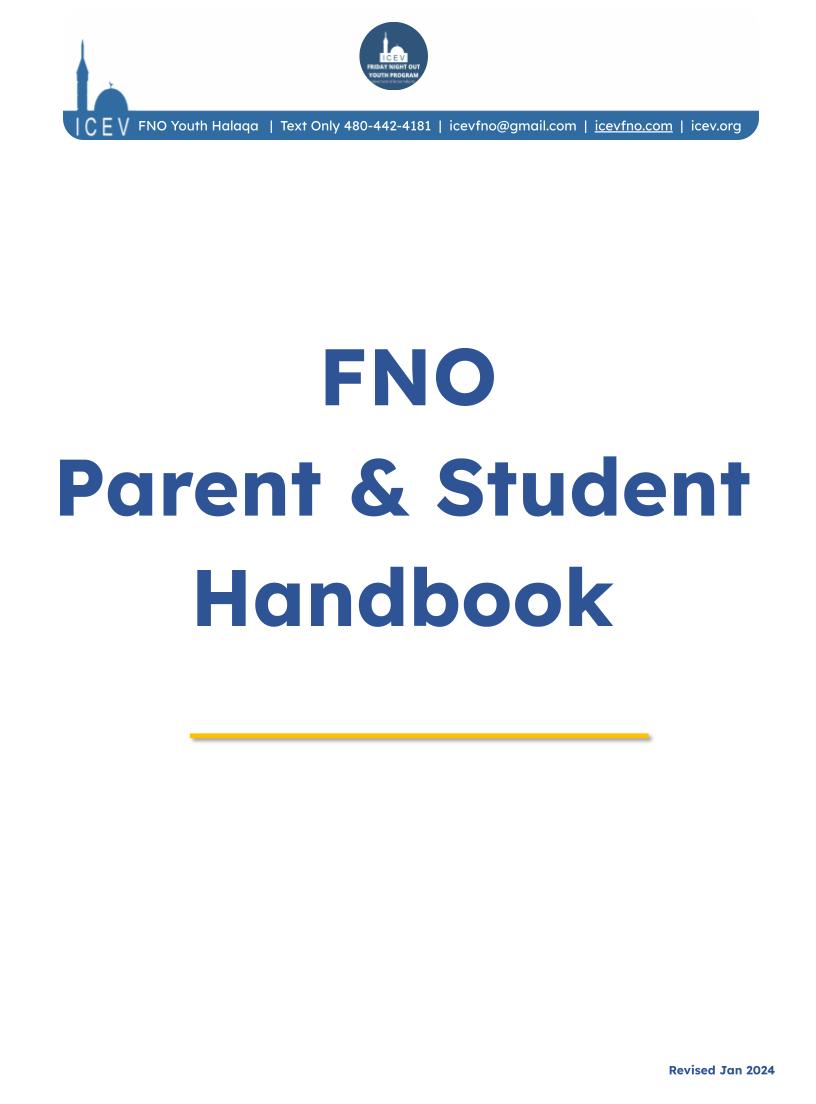 Handbook - FNO ParentStudent 2024